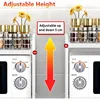 Extendable Microwave Oven Rack - Adjustable Kitchen counter shelf, 2 Tier Microwave Stand (L15.7~23.6" xW12.8 xH17.7) 6