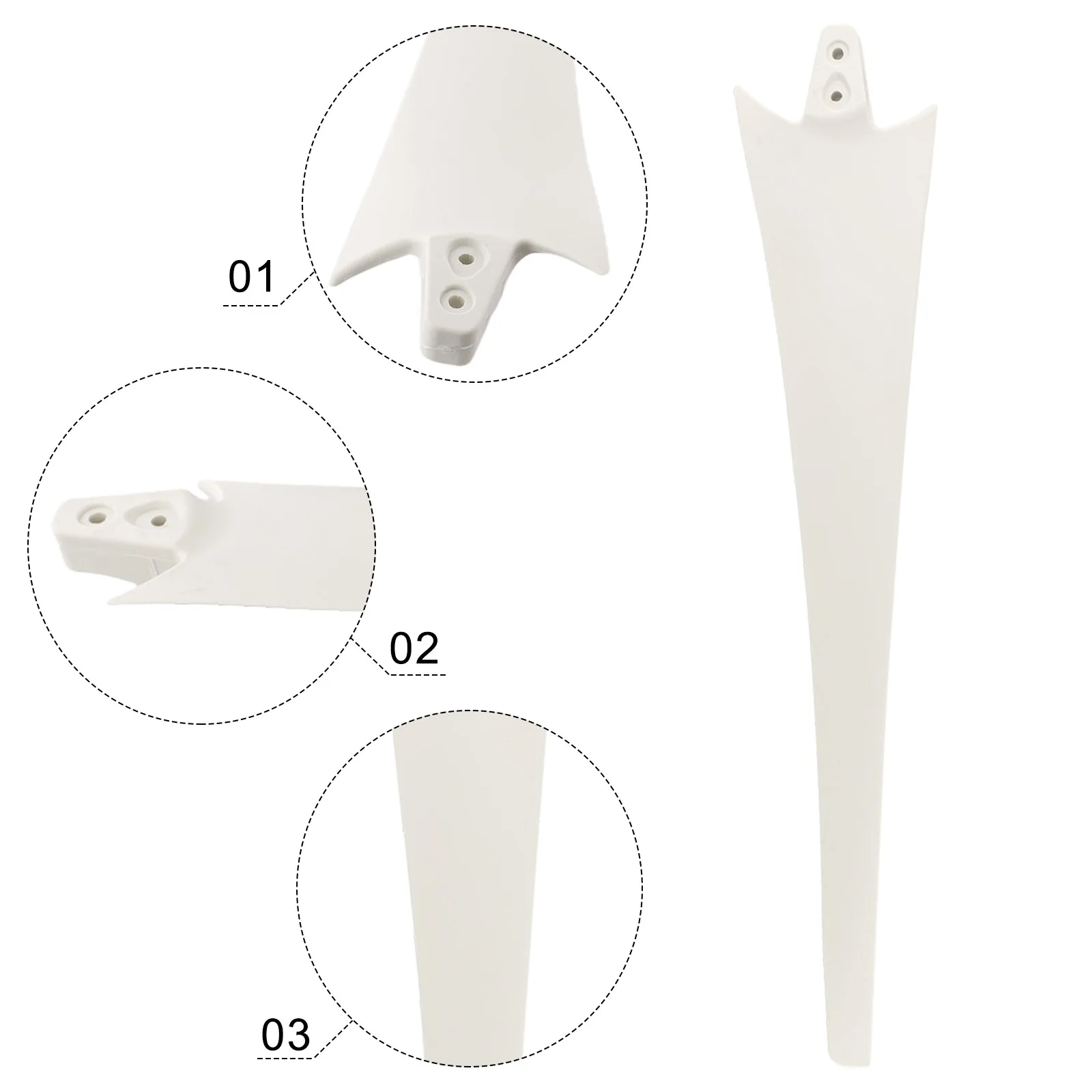 Blades Wind Blades FRP Fiberglass Mixture Low Starting Torque Replacement Repeller Robust For Wind Turbines Generator New
