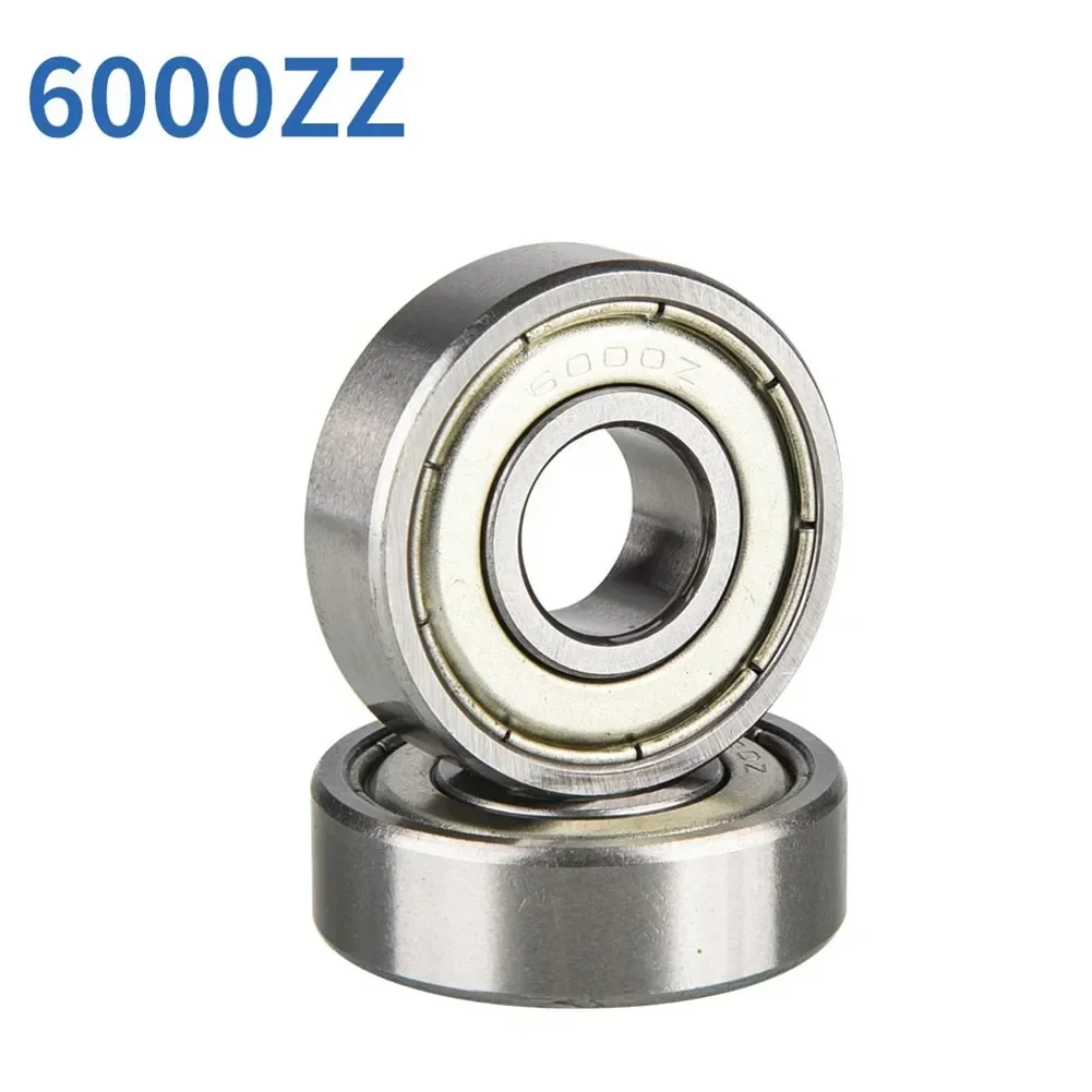 2pcs Bike Wheel Hub Bearings 6000ZZ/6000-2RS For 47cc /49cc Steel Bicycle Silver Hub Bearings Cycling Practical Accessories