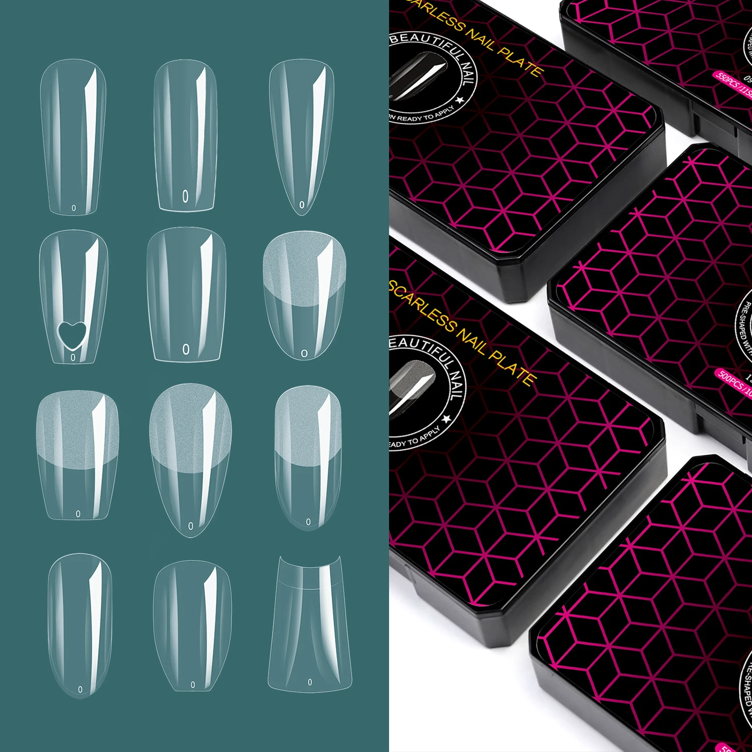 

550/600 шт. Экстра короткий гель с миндальным гелем X Типсы для наращивания ногтей для ежедневной работы предпуф половина матового полного покрытия искусственные ногти