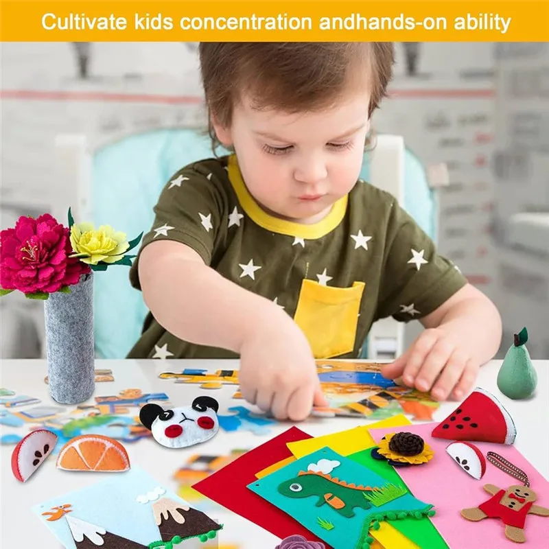 Craft Felt Fabric Sheet Set Mixed Color Nonwoven Needlework Felt Cloth For Kids Sewing Scrapbooking DIY Patchwork Quilting 40Pcs felt fabric sheet