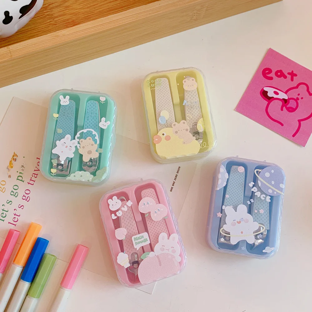 Nail Clipper Set Nail Clipper Nail Care Kit Nail Clippers Manicure Set Manicure Sets Manicure Nail Clipper Set Nail Clippers Kit Portable Cute Women Nail Clippers Home Use Slanted Mouth Nail Clippers Tool Set Fitness Small Rabbit Peach