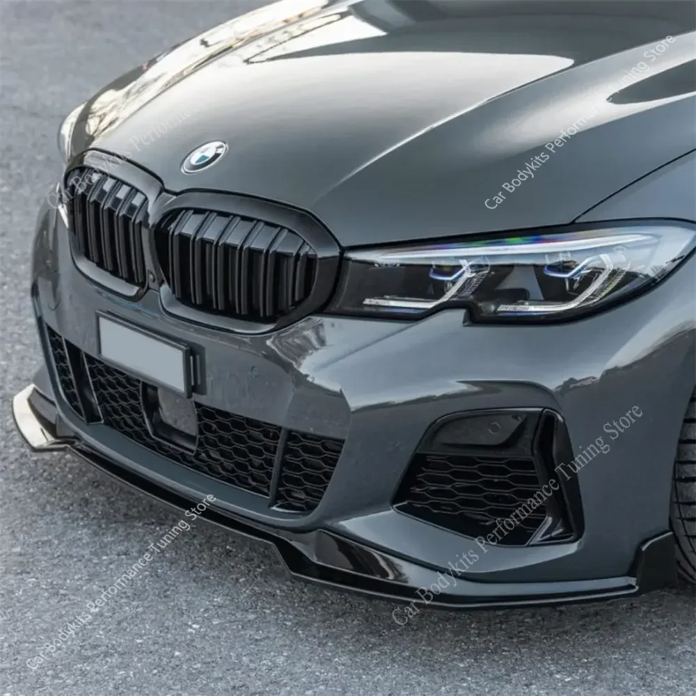 

For Bmw G20 G21 Pre-Lci M Performance Style Front Bumper Splitter Lip Spoiler Diffuser320i 320d 330i M340i M340d 2019-2022 Mod