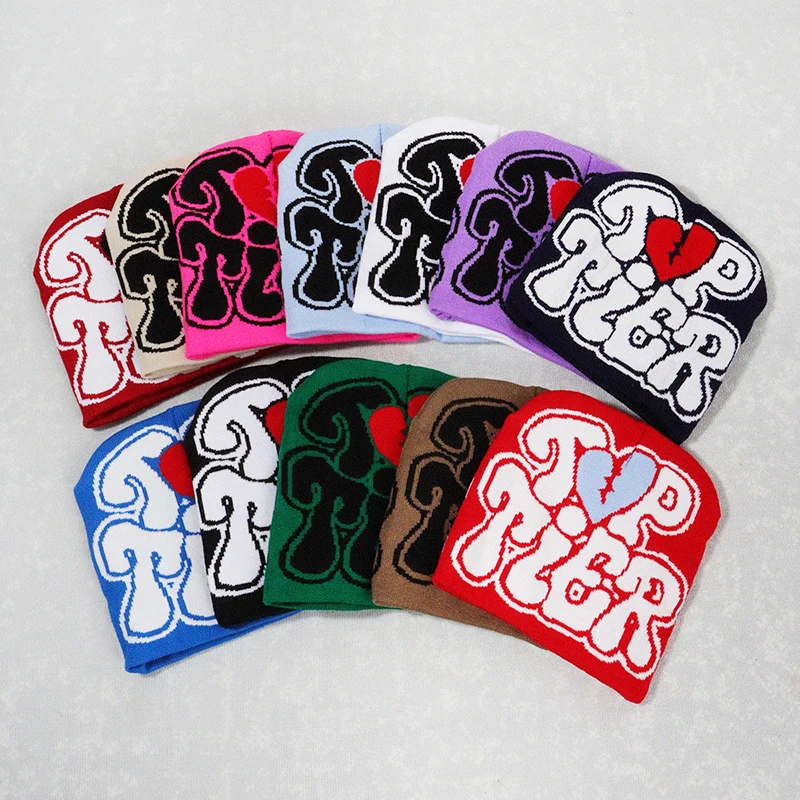 

Вязаная шапка, шапка Y2k, облегающие шапки, модная шапка с принтом для мужчин и женщин, теплые зимние шапки, модные шерстяные шапки, аксессуары унисекс