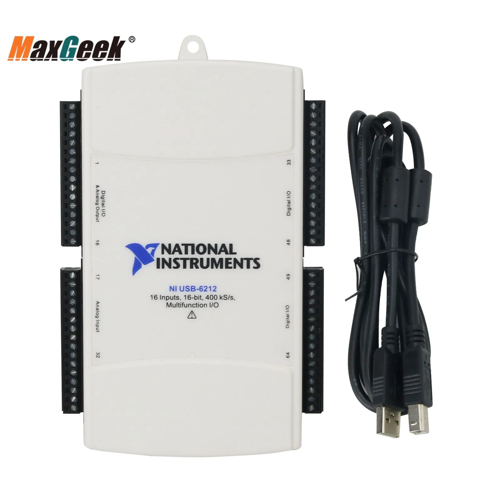 

Карта сбора данных Maxgeek, 16 входов, 16 бит, 400KS/s, DAQ USB 780107-01, многофункциональный I/O для NI