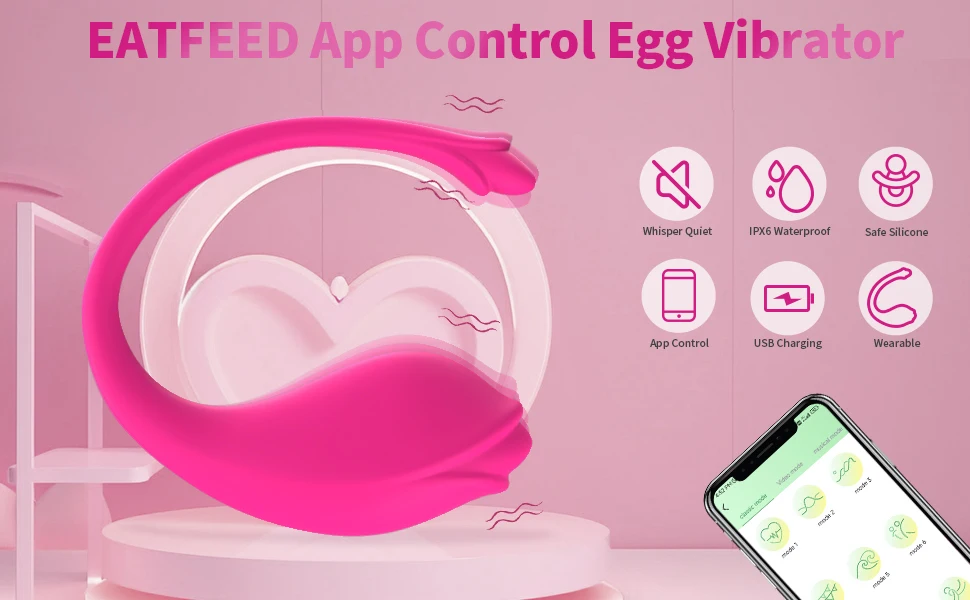 Wireless App Control Vibrator Bluetooth G Spot Clit Stimulator_voghion.com