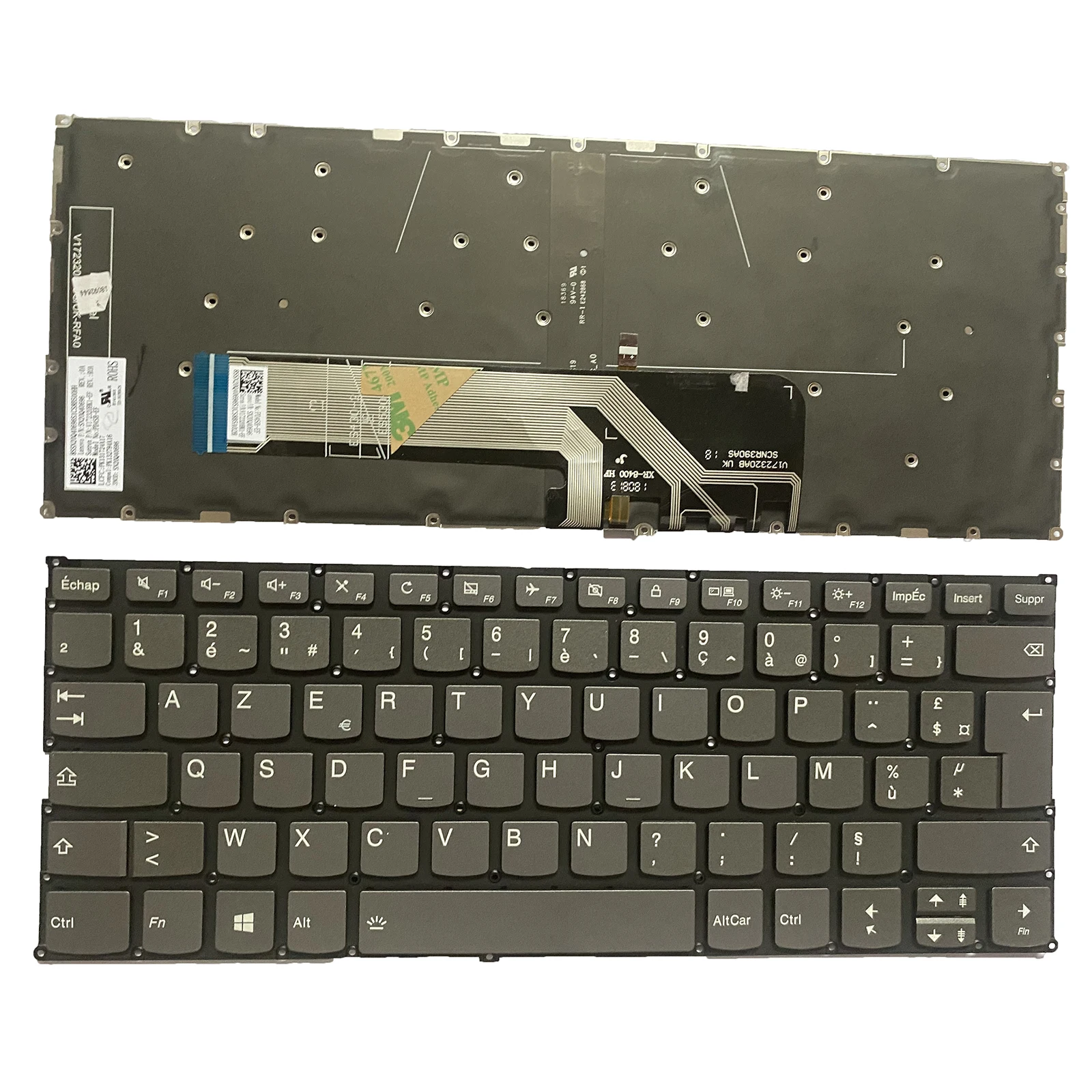 Nuovo Per Lenovo Yoga 530-14Arr 530-14Ikb 730-13Ikb 730-13Iwl 730-15Ikb Tastiera Retroilluminata Fr