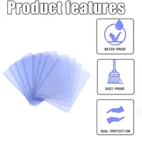 36Pcs 35PT 3 X 4 Inch Hard Card Sleeves PVC Clear Protective Sleeves Holder for Baseball/Sports/Trading/Game Card 2