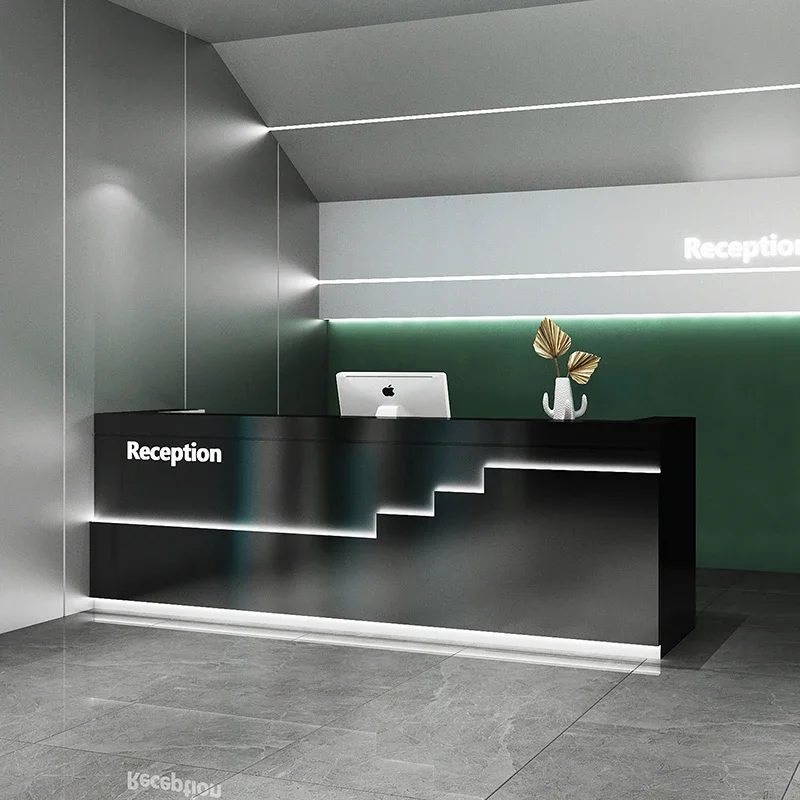Desk Desk Electronic Book Customer Center Beauty Salon Reception Checkout Counter Furniture Executive Store Store Cosmetics Home