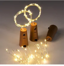 New Year Christmas Decorations Wine Jar Bottle Lights Cork Battery Powered for Home Christmas Tree Decorations Easter decoration
