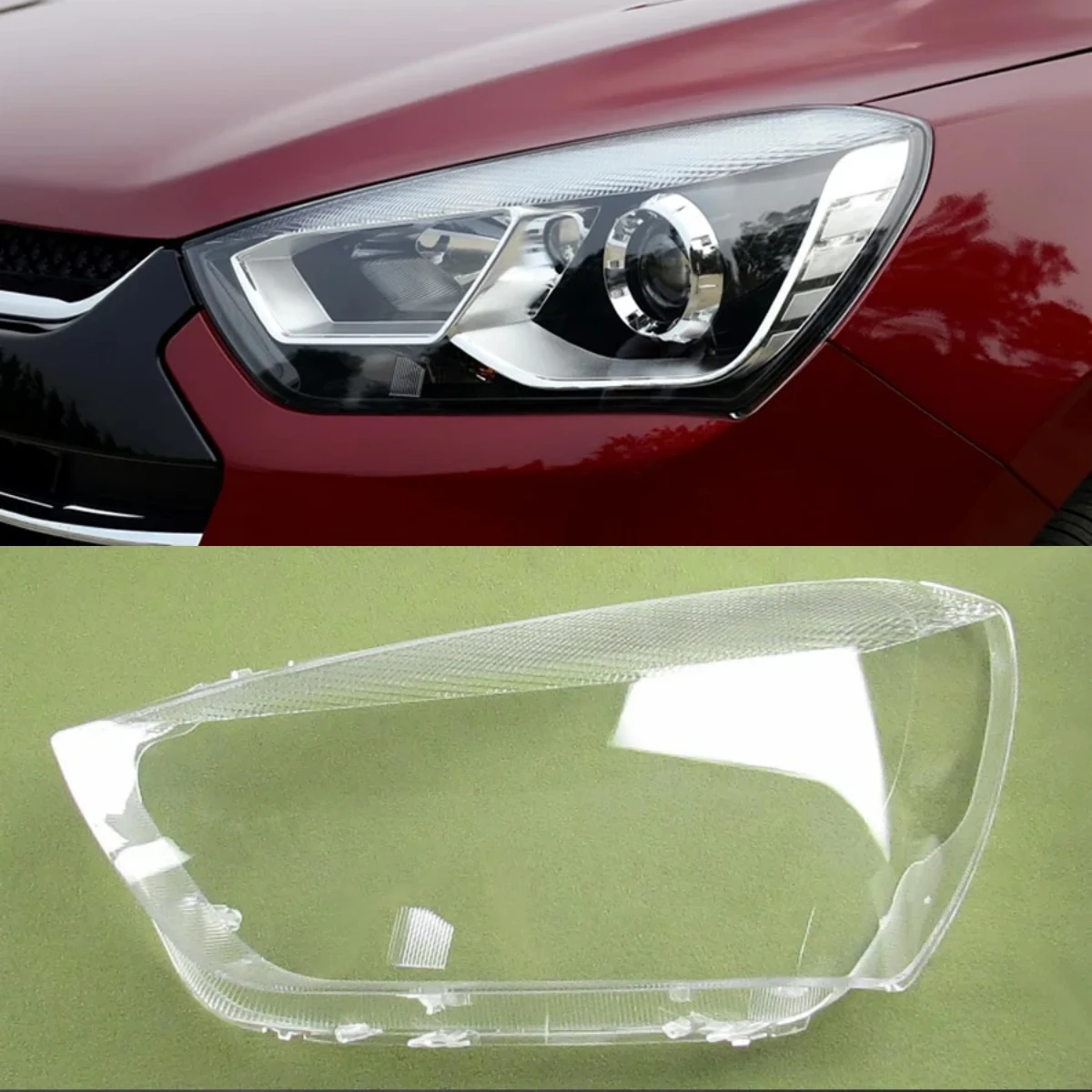 

For Jac Refine S2 Headlamp Cover Transparent Lampshade Headlight Shell Plexiglass Replace Original Lens 2011 2012 2013 2014