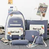 Backpack Women's Korean Fashion Checker Primary Junior High School 2