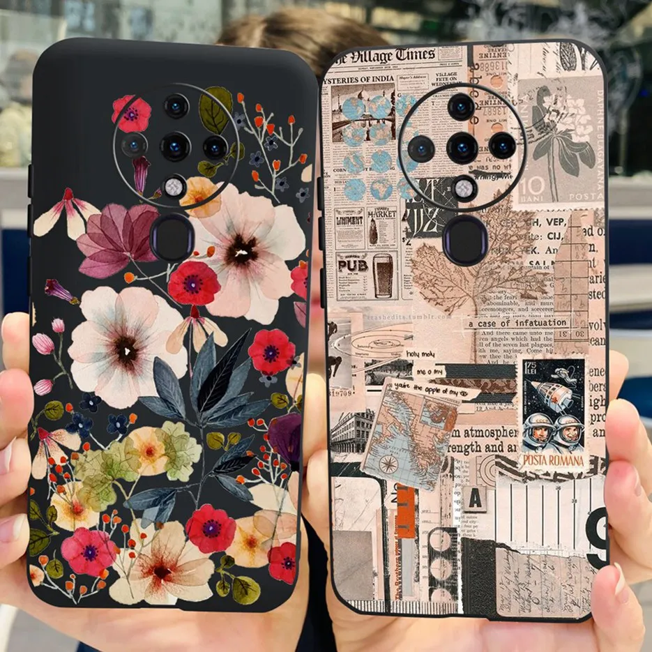 Cute Fashion Painted Soft Silicone Phone Case with Bumper 6.8