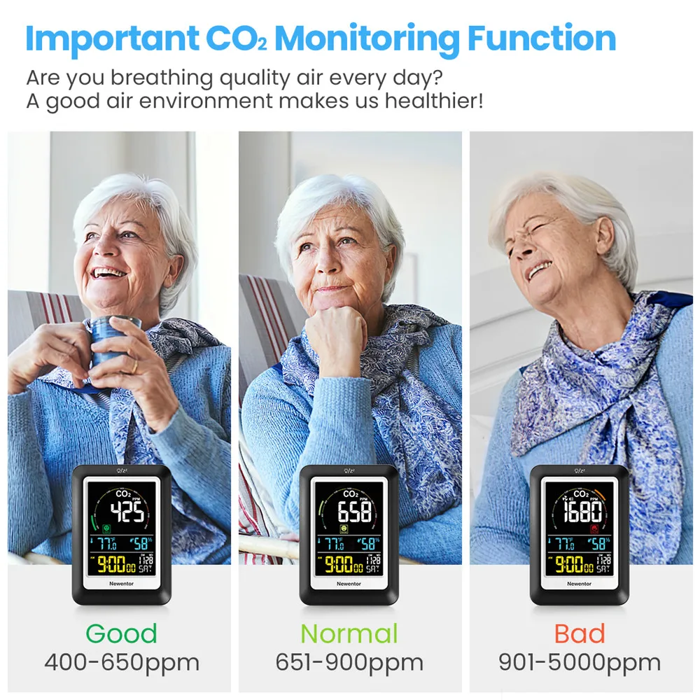 medidor de dioxido carbono co2 sensor qualidade 01