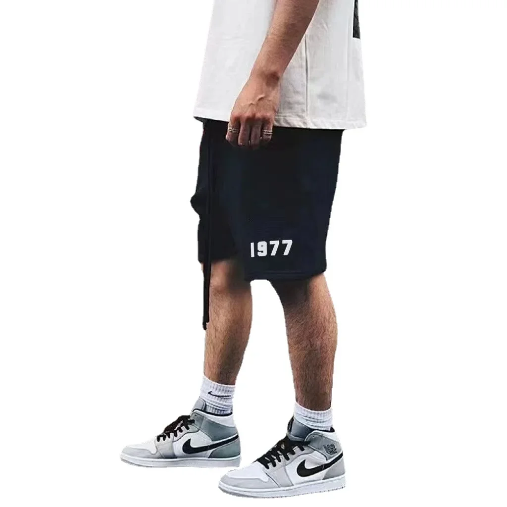 Men's Straight-Leg High-Waisted Casual Trendy Sweatpants Loose Fit Summer Style For Youth Fashionable Sporty Pants