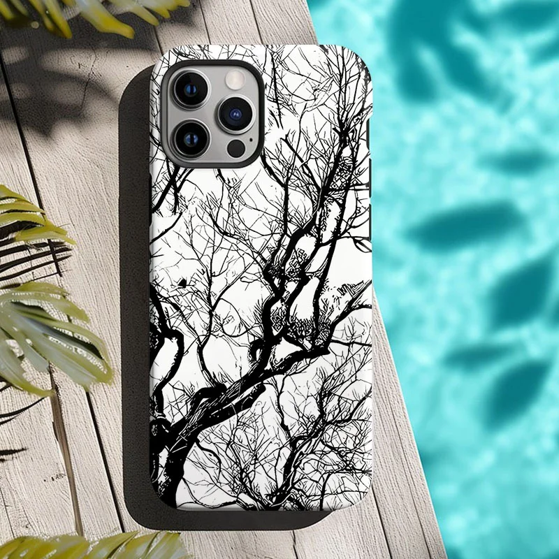 Artistic Branch 2-in-1 Film Shell Phone Case