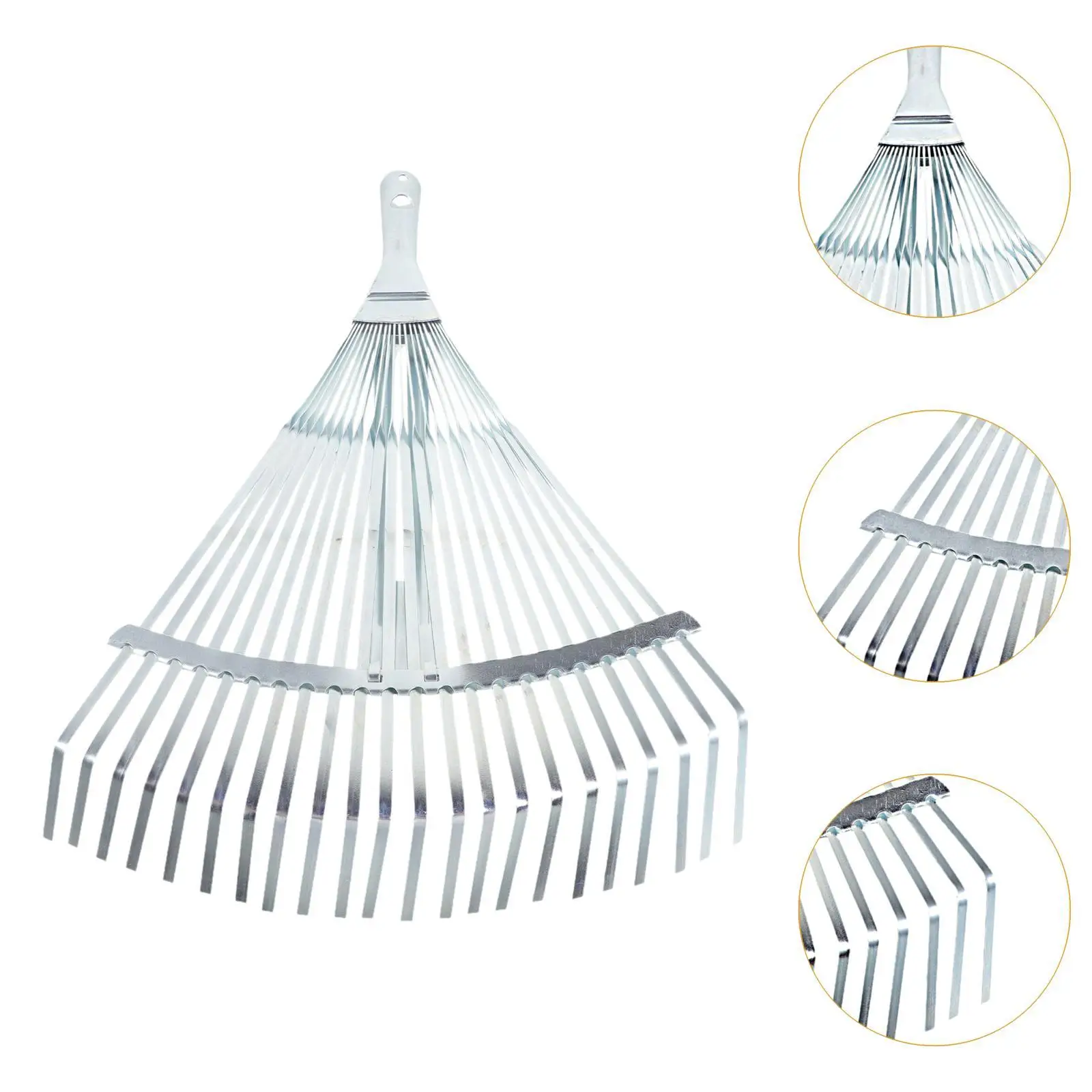 Farming Rake Garden Leaf Rake Telescopic Metal Rake 29-46cm Expandable Adjustable Leaf Rake Lawn Rake for RV Camping