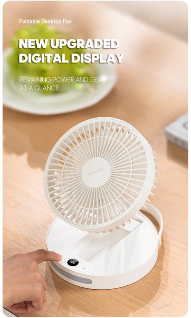 Ventilatore USB Da Tavolo Status - 4 Pollici, Lame In MetallO, Inclinabile, Cromato, Mini E Portatile - Foto 3