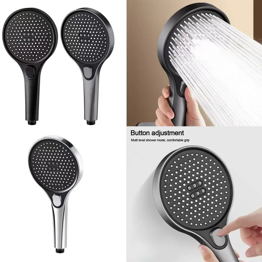 

Большая душевая лейка с 3 режимами, ручной спринклер высокого давления для душа, Регулируемый Многофункциональный водосберегающий Спринклер