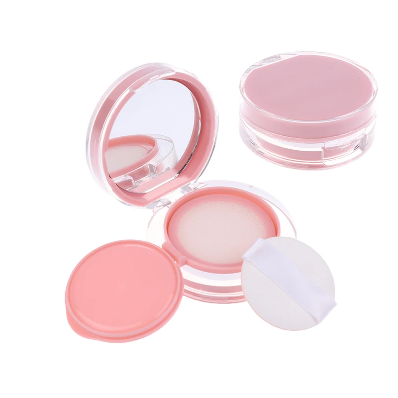 Rosa Mini Air Kissen Foundation DIY Box Leere Puff Box Mit Spiegel Für BB Creme Kosmetische Behälter Make-Up Fall Hautpflege – Detail 1