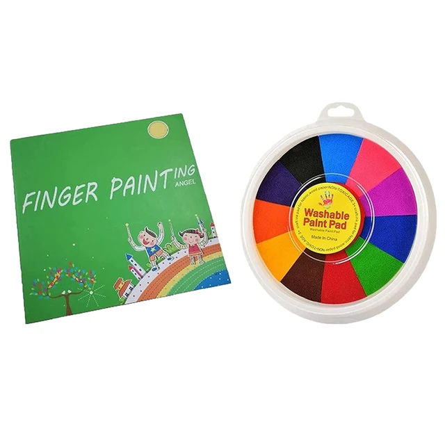 Kit de peinture au doigt lavable pour enfants, fournitures de peinture pour  dessin - AliExpress