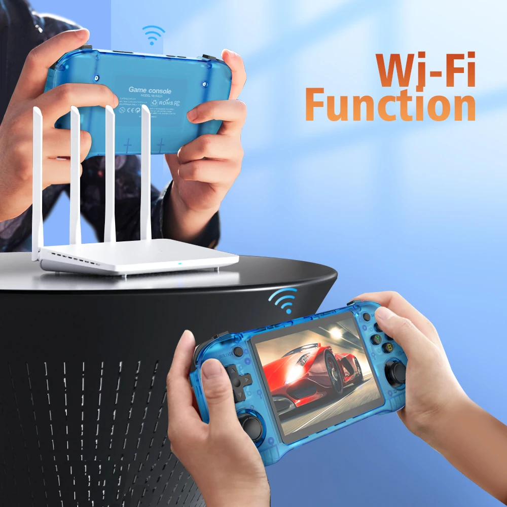 ARKOS R46H Retro Handheld Video Game Console Linux System 4.2 Inch IPS Screen R63 ultra Portable Pocket Video Player 64GB 128GB