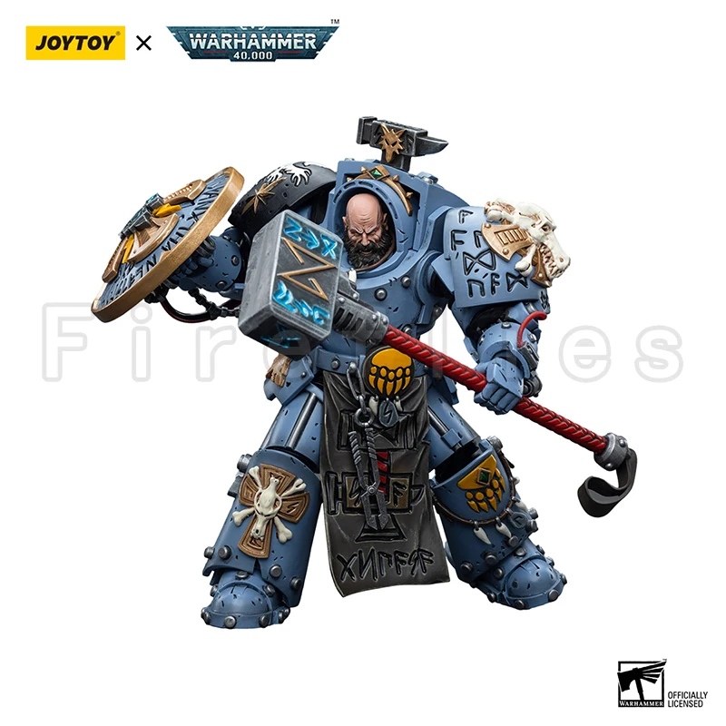 1/18 JOYTOY Action Figure 40K Space Wolves Arjac Rockfist Anime Model Toy - Image 3
