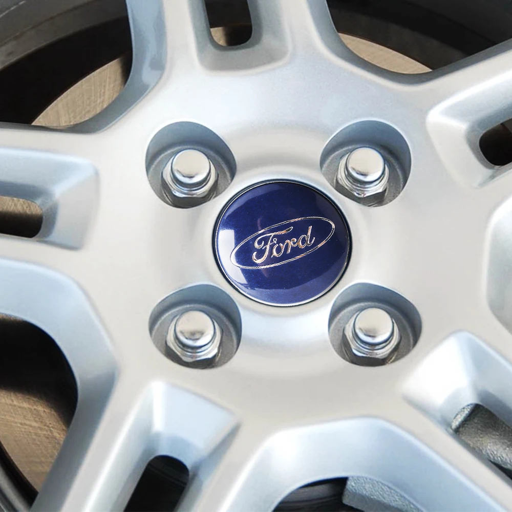 Set of 4 Stylish 54mm Auto Wheel Hub Caps - Original Design