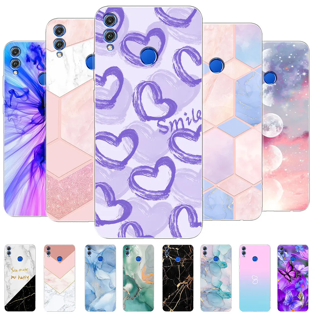 Per Huawei Honor 8X Custodia 8X 6.5 Pollici Nebula Bella Custodia Trasparente Per Honor 8 X 8X Custodia In Silicone Trasparente Per Paraurti Posterior