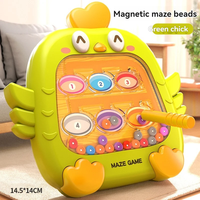 New Montessori Toys Sorting Games Magnetic Color Maze Board Pen Moving Board Games Fine Motor Skills Educational for Kids Gift
