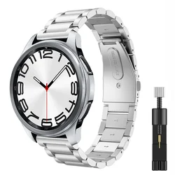 Premium Metal Bracelet Wristband - 22mm/20mm for Self-test width 20mm (Silver and tool)