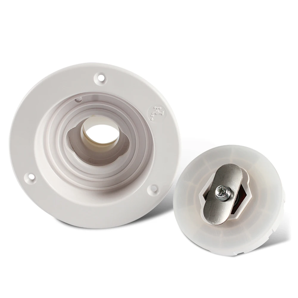 Gravity Fresh Water Fill Hatch Inlet Filter Lockable Water Inlet Filler RV Boat Camper Trailer White Caravan Accessories