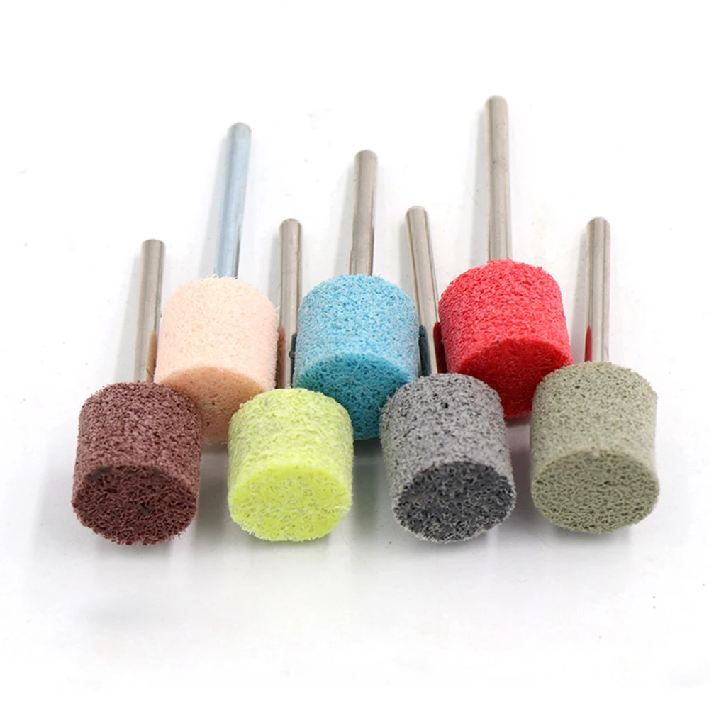 Nylon Fiber Polishing Wheel Abrasive Disc 1/8'' Shank for Dremel 150