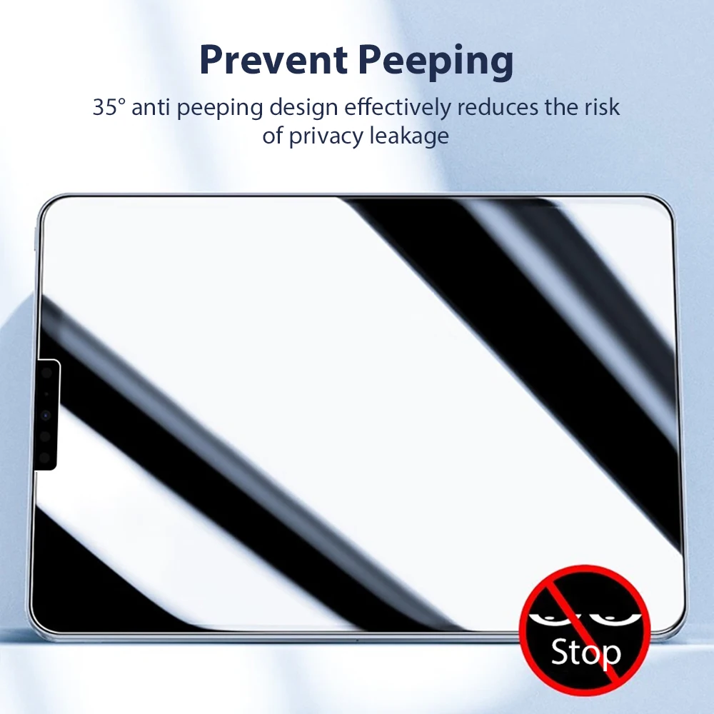 Privacy Glass For iPad Pro 12.9 11 13 2024 M4 M2 10th Gen Screen Protector For iPad Air 5 4 3 7th 8th 9th 10.2 Mini 6 10.5 Film 3
