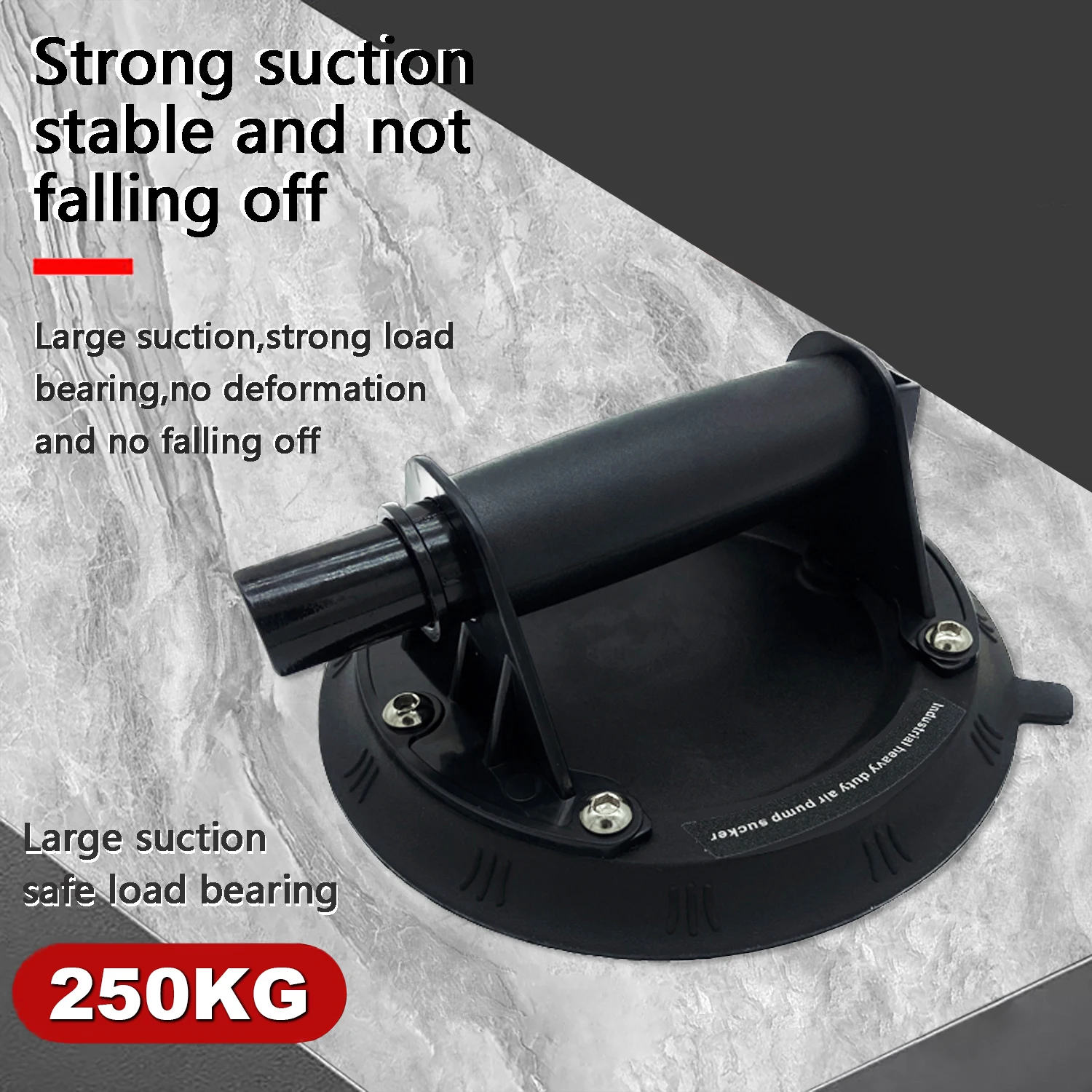 Vacuum Suction Cup 8 Inch 250Kg Carrying Capacity Glass Suction Cup Lifter for Granite Tile Glass Manual Lifting