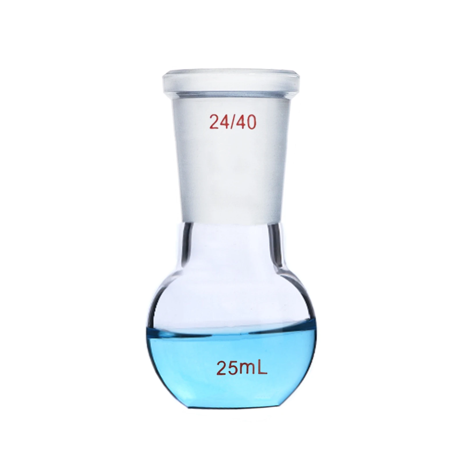 25ml,24/40,Single Neck,Flat Bottom Glass Flask,One Neck,Lab Boliling Bottle