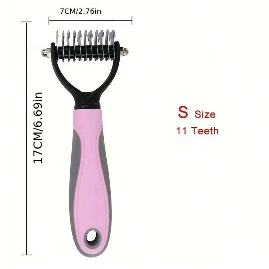 1 יחידת חותך פרווה לחיות מחמד, כלי טיפוח לכלבים, מברשת דו צדדית לחיות מחמד, ציוד לחיות מחמד