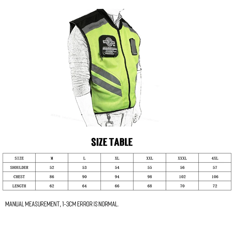 Motorcycle Reflective Jacket men woman motorcycle jackets Visible Reflective Warning Cloth Vest JK22 Safety Clothing motorcycle jacket motorcycle clothing