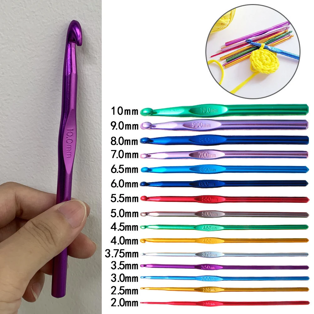Crochet Hooks Set Multiple Sizes Crochet Needles knitting needles crochet kit crochet hooks knitting supplies crochet needles knitting material knitting craft supplies Random Colors Needle Knitting Set For Knitting of Hooks