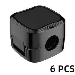 Magnetic Cable Management Clips - Adjustable Cord Organizer and Storage Solution (6 Pcs Black)