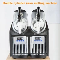 Commercial Frozen Drink Slush Machine 2 X15L Smoothie Slushy Maker 2 Cylinder Snow Melting Tank Ice-Cool Juice Dispenser 1