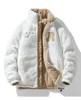 Men Jackets and Coat for Winter Fleece-Lined Thick Warm Corduroy Solid Color Reversible Both Side Can Wear Stylish Outwear 4