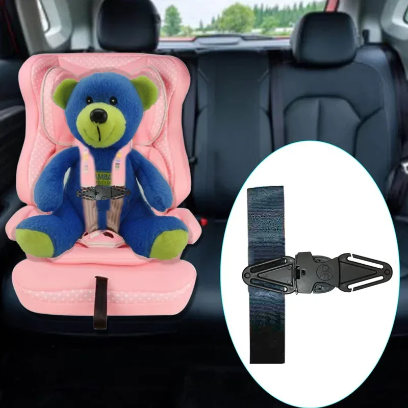 Car Child Safety Seat Belt Shoulder Belt Positioning Buckle Fixer Adjuster Baby Stroller Chest Buckle Lock Accessories seat belt adjuster seat belt strap