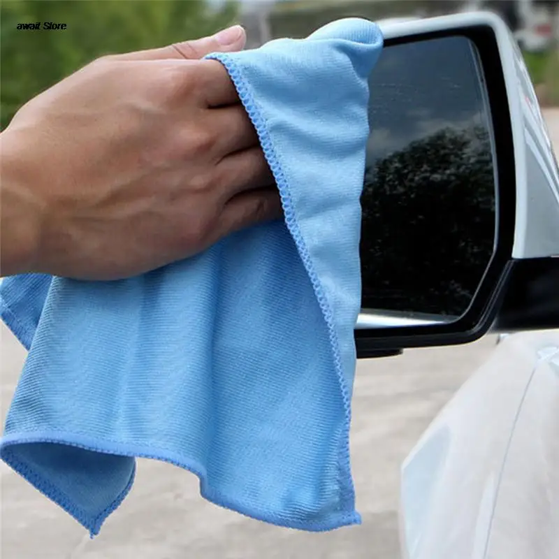 Car Cleaning Microfiber Glass Towel Cloth Towels Wash Window Polishing Absorbent Windshield Cloth 30cmx30cm 1pcs 3