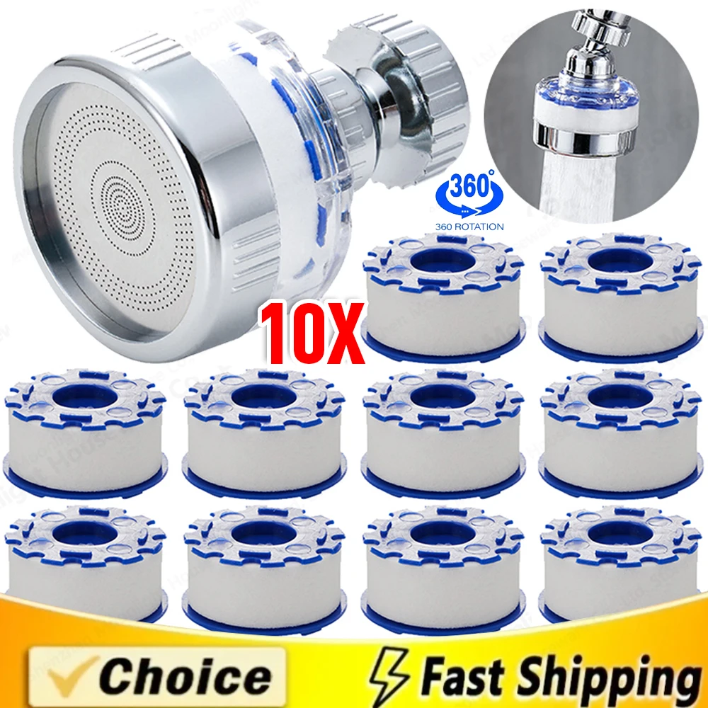 Faucet Aerator 360 Degree Rotating Sink Filter Bathroom Kitchen