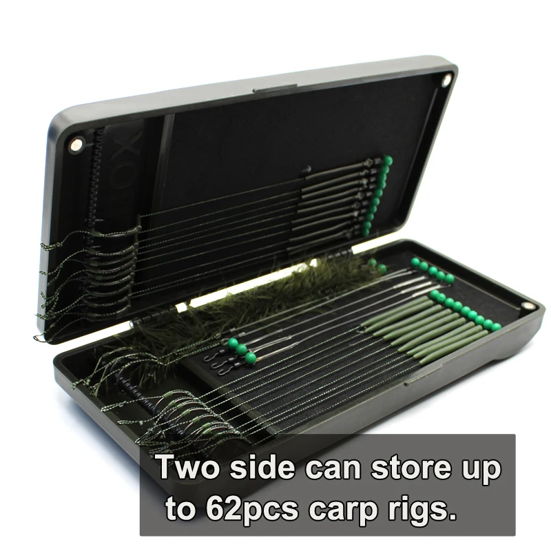 Carp Fishing Accessories Storage Box Carp Fishing Line Box Hair Rig Board  with Pins Fishing Hair Rig Wallet Tackle Equipment