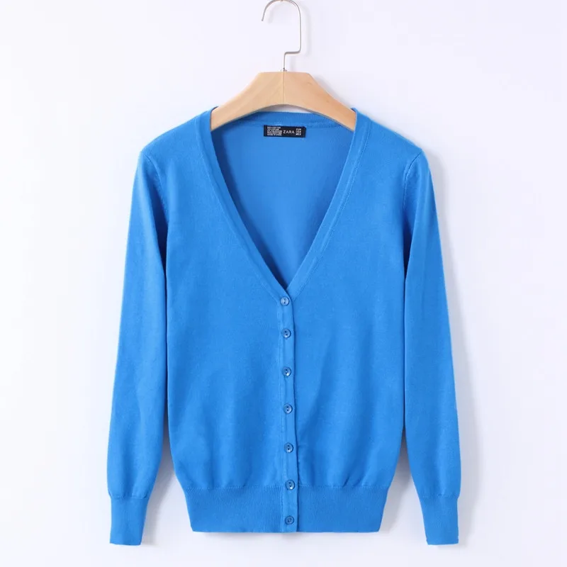 20 Solid Color Women's Knitted Cardigan Coat Autumn Winter 2026 Casual V-Neck Long Sleeve Sweater Female Large Size 3XL 4XL