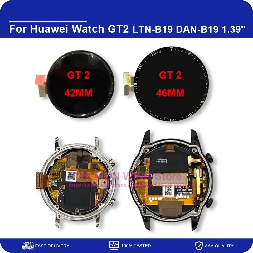 For Huawei Watch GT2 LCD Display GT Touch Screen Digitizer Panel