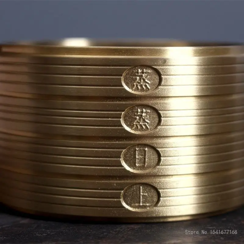 Creative Handheld Steaming Small Incense Burner Brass Aroma Rack, Indoor Zen Relic Tea Ceremony Living Room Fragrance Stove, 1Pc