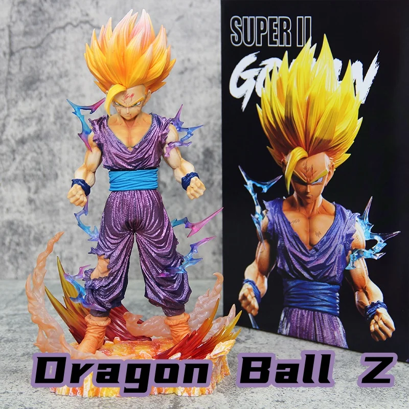 Figurine Dragon Ball Z Son Gohan Super Saiyan 2 PVC 26 Cm - Avec Socle